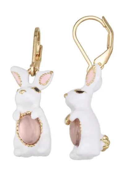  Hoppy Easter Bunny Drop Earrings