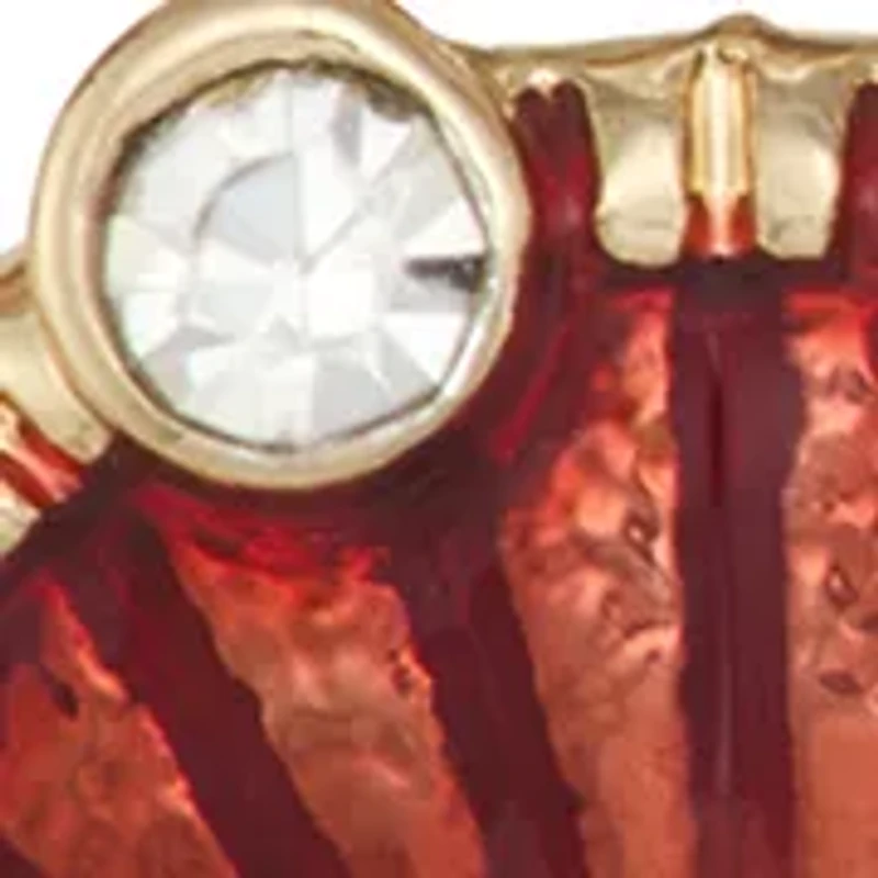 Red Crab Drop Earrings