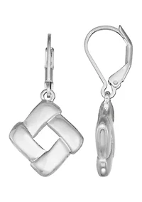 Silver Tone Drop Earrings