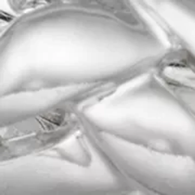 Silver Tone Charm C Hoop Earrings 