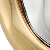 Two Tone Button Earrings 