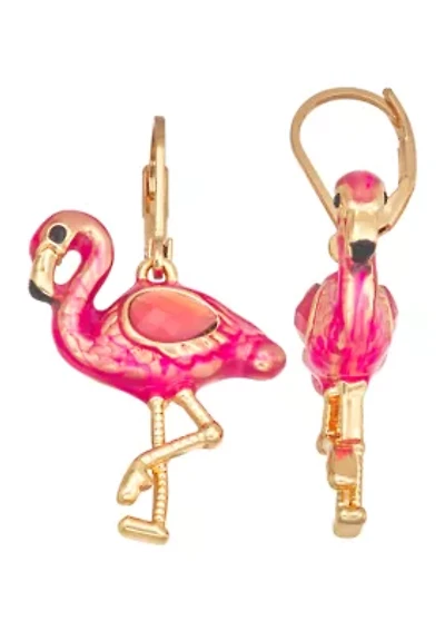 Flamingo Drop Earrings 