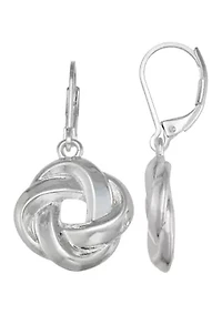 Twisted Round Drop Earrings 