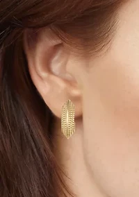 Texture C Hoop Earrings