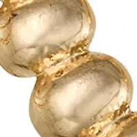 Double Hoop Textured Gold Tone Earrings