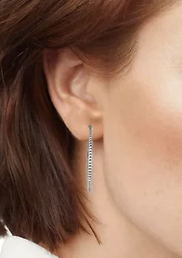 Silver Tone Multi Statement Hoop Earrings