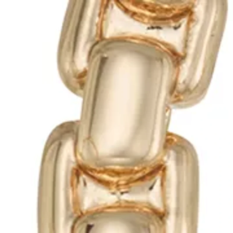Chain Reaction Hoop Earrings