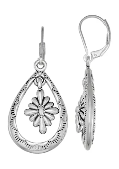 Orbital Flower Chandelier Earrings 