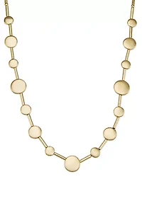 Gold Tone Droplets Collar Necklace