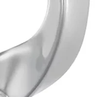 Silver Tone Ribbon Frontal Necklace