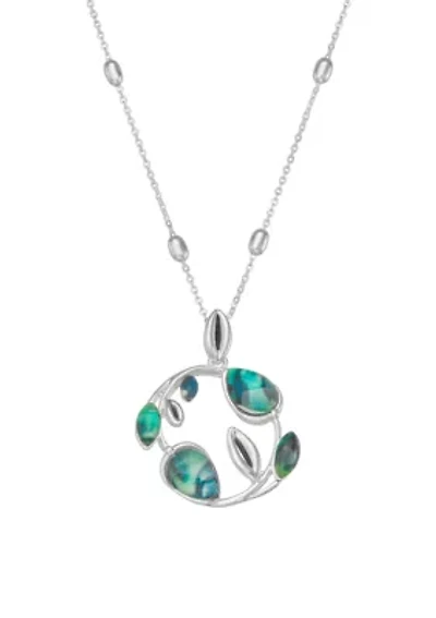 Silver Tone Color Bulb Pendant Necklace