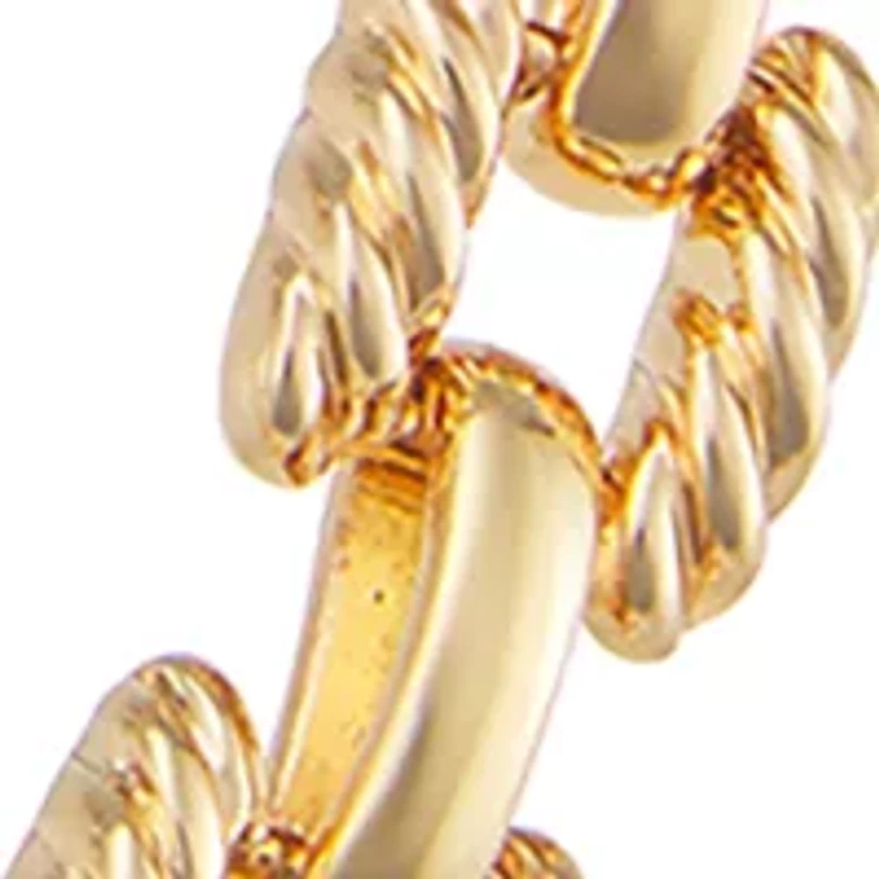 Gold Tone Ropes Collar Necklace
