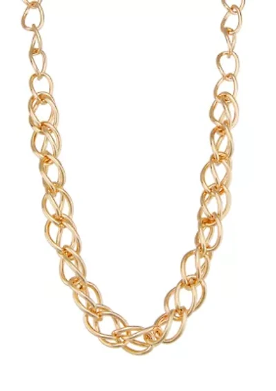 Gold Tone Collar Necklace