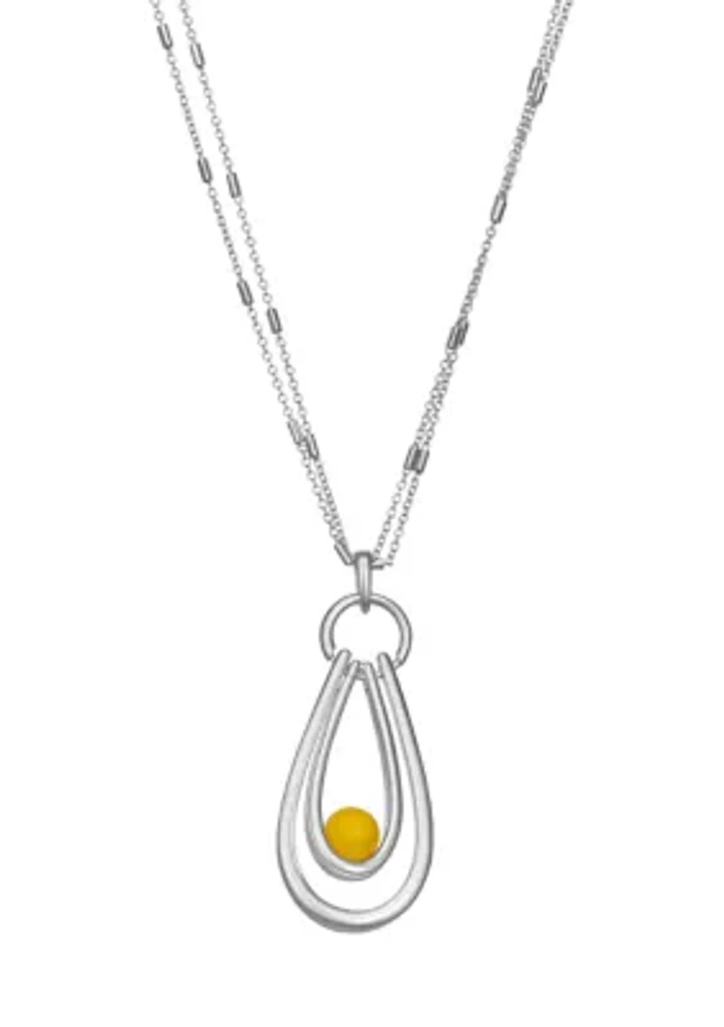 Links Long Pendant Necklace