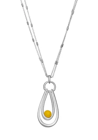 Links Long Pendant Necklace
