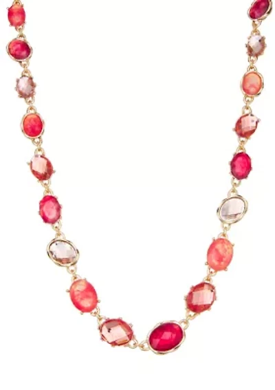 Gold Tone Berry Sweet Collar Necklace