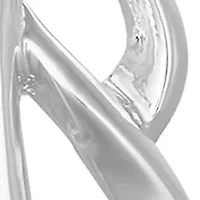 Silver Tone Leaves Long Pendant Necklace