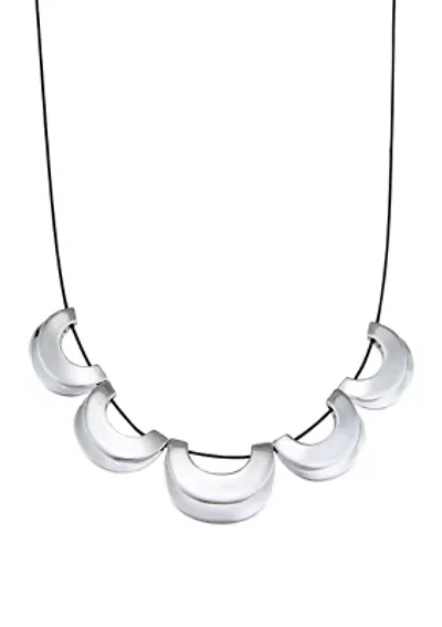  Silver Element Frontal Necklace