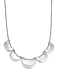  Silver Element Frontal Necklace