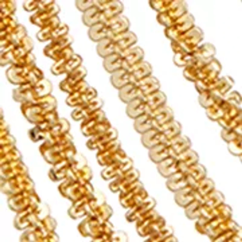 Lace Multi Row Gold Tone Necklace