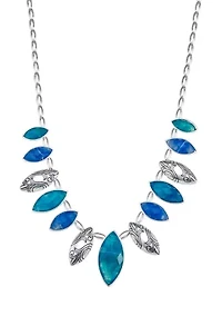 Blue Crystal Collar Necklace