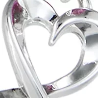  Pink Love Heart Frontal Necklace