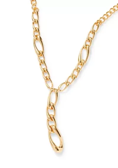 Chain Linked Y Necklace
