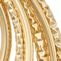 Orbital Pendant Gold Tone Necklace