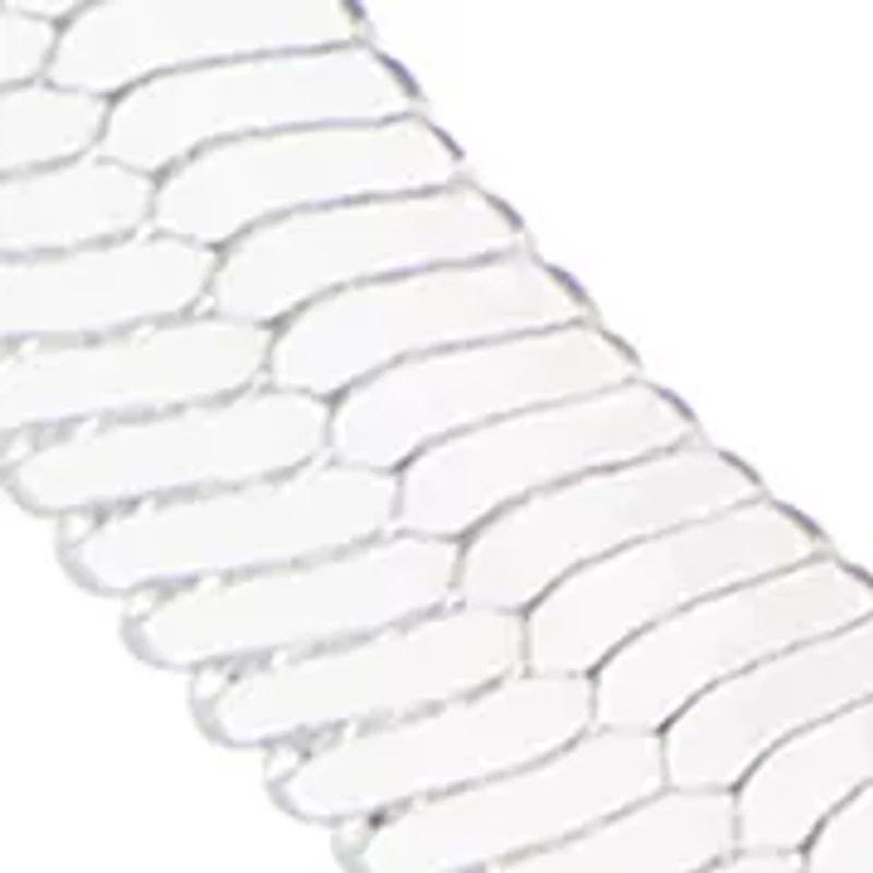 Herringbone Collar Silver Tone Necklace