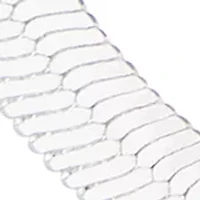 Herringbone Collar Silver Tone Necklace
