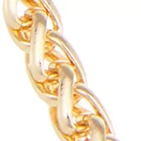 Wheat Chain Collar Gold Tone Necklace