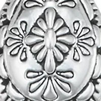 Double Pendant Silver Tone Necklace