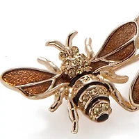 Boxed Gold Tone Bees Pin
