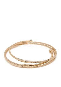 Gold-Tone Twisted Coil Bracelet
