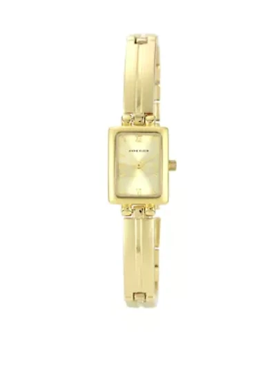 Gold Tone Bracelet with Champagne Dial