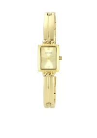 Gold Tone Bracelet with Champagne Dial
