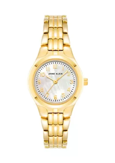 Women's Gold Tone Metal Link Bracelet Watch