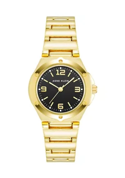 Women's Gold Tone Metal Link Bracelet Watch