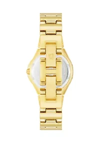 Women's Gold Tone Metal Link Bracelet Watch