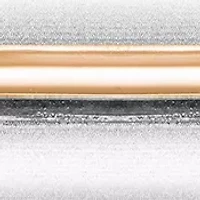 Women's Silver Tone and Rose Gold Tone Metal Link Bracelet Watch - 28 Millimeter