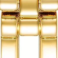 Women's Quartz Rectangular Alloy Metal Bangle Watch