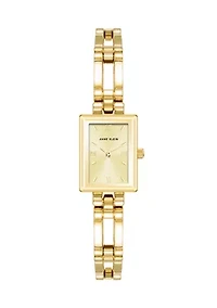 Women's Quartz Rectangular Alloy Metal Bangle Watch