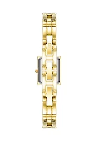 Women's Quartz Rectangular Alloy Metal Bangle Watch