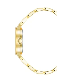 Women's Quartz Round Diamond Accented Bracelet Watch