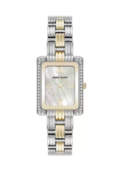  Crystal Accented Bezel  Bracelet Watch
