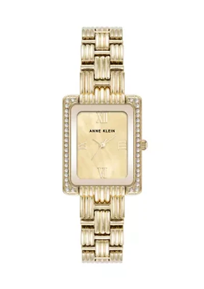 Crystal Accented Bezel Bracelet Watch