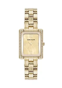 Crystal Accented Bezel Bracelet Watch