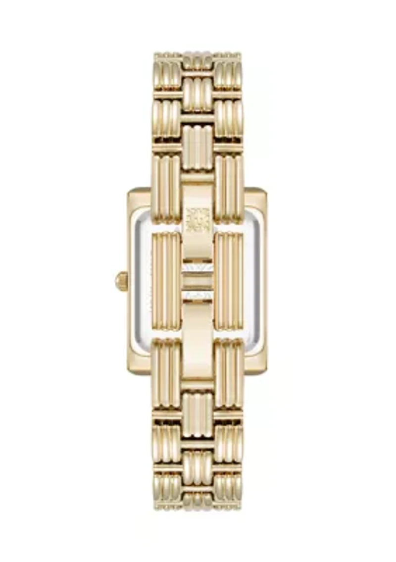 Crystal Accented Bezel Bracelet Watch
