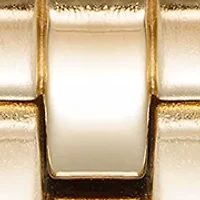 Quartz Rectangular Crystal Accent Watch