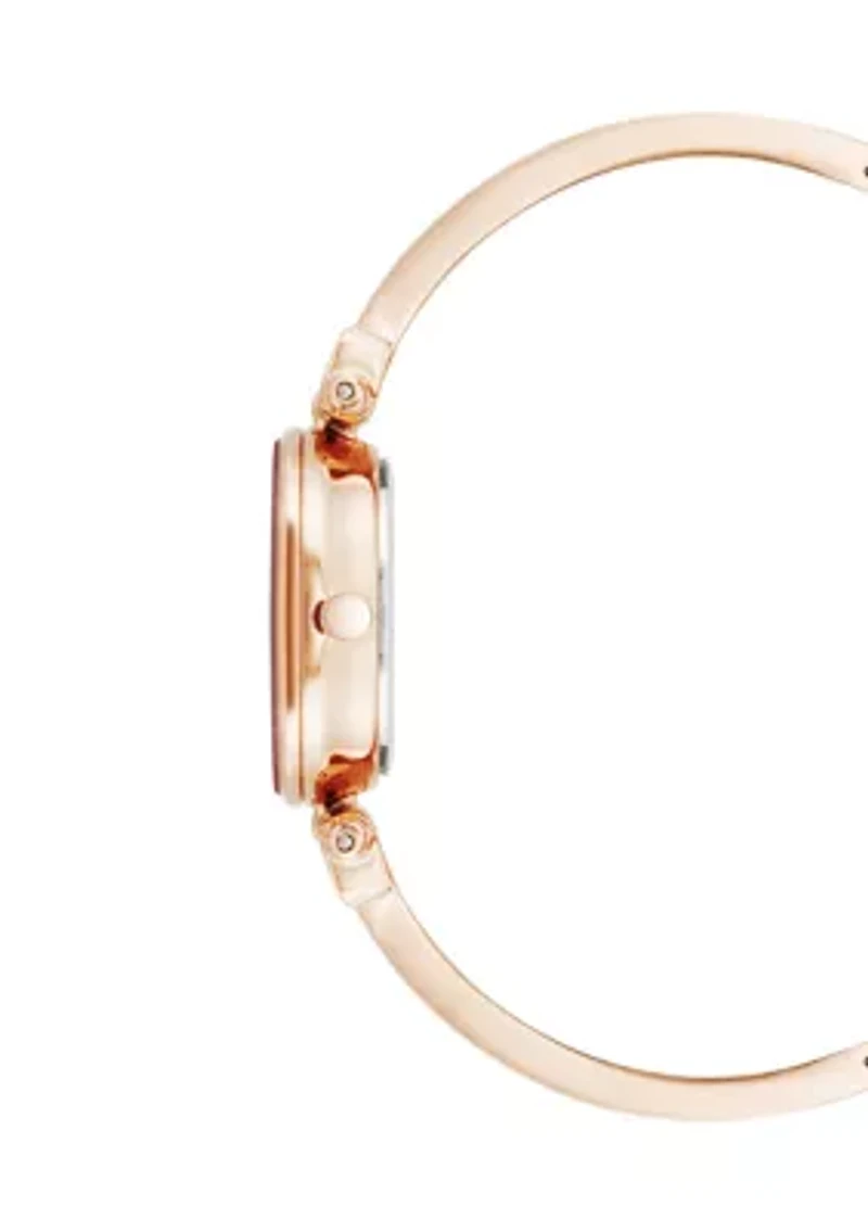 Quartz Round Bangle Watch